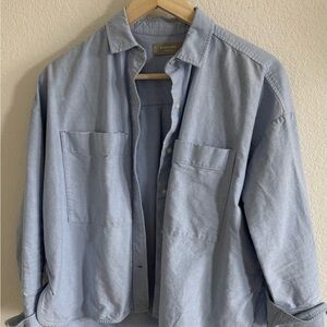 Everlane Light Blue Blouse